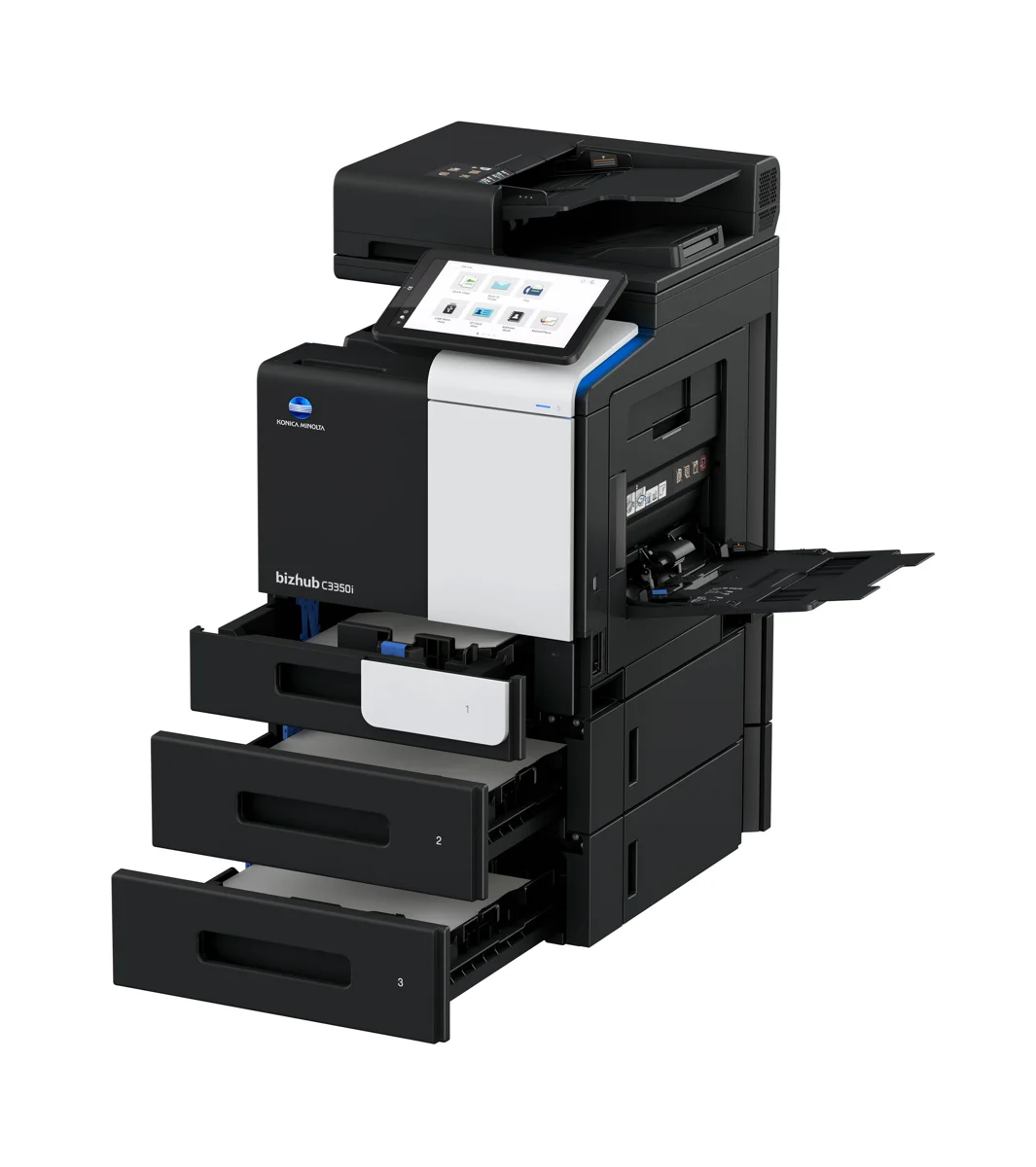 bizhub C3350i 2xPF-P20 studio picture Open